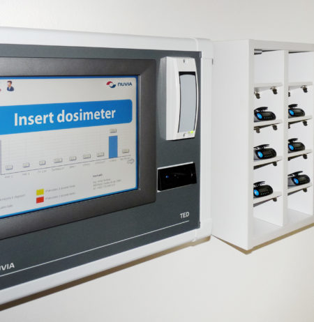 Radiomonitoring system access and personal dosimetry terminal