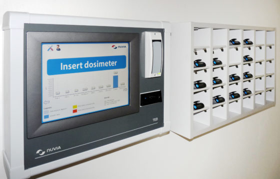 Radiomonitoring system  access and personal dosimetry terminal