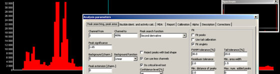 The interface of an information management system for chemical and radiometric laboratories