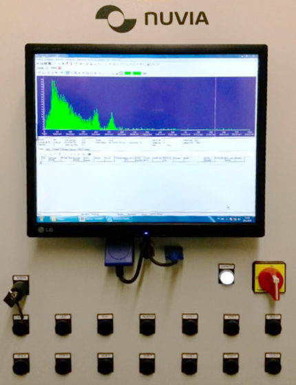 The control panel and the software of the central system for liquid radioactive waste